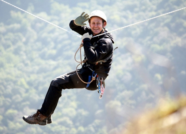  Waving to the camera